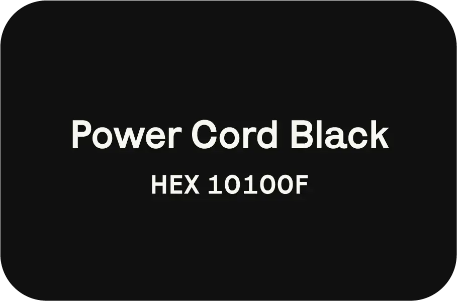 Power Cord Black - HEX 10100F