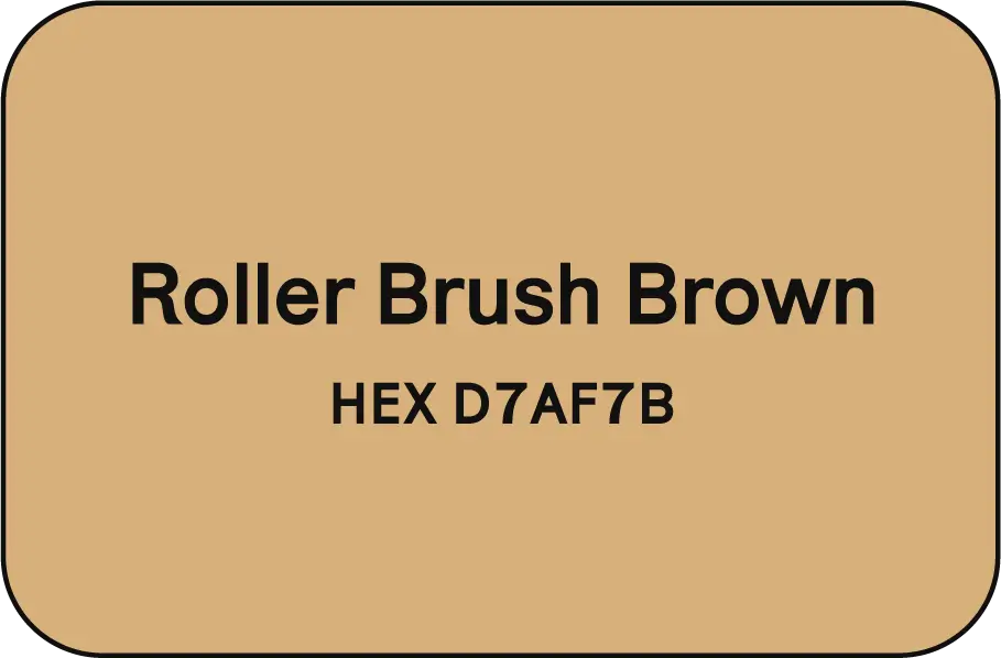 Roller Brush Brown - HEX D7AF7B